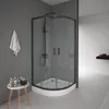 Cabina doccia 90x90 Marwell vetro doccia Factory rotonda, Anteprima dell’immagine prodotto 2