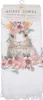 Clayre & Eef Gästehandtuch 40x66 cm Weiß Rosa Baumwolle Produktbild-Vorschau 3