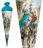 Roth Motiv-Schultüte Ritter, 70cm, rund, Filzverschluss Produktbild-Vorschau 3