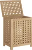 vidaXL Kôš na bielizeň 50x35x60 cm Teakové masívne drevo Náhľad obrázku produktu 1