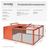 tectake® Hasenstall Murphy faltbar, aus lackiertem Holz 150 Produktbild-Vorschau 5