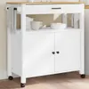 vidaXL Kuchynský vozík MONZA 84x40x88,5 cm z masívneho Náhľad obrázku produktu 2