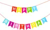 Oblique Unique Happy Birthday Girlande Wimpel Banner 2,2m Produktbild-Vorschau 2