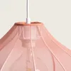 Pendelleuchte aus Metall und Stoff Ø400 mm Yara Altrosa Produktbild-Vorschau 4