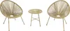 home24 Sitzgruppe - 3-teilig - Stahl / Polyrattan Produktbild-Vorschau 3