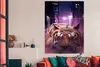 MuchoWow® Poster Tiger - Stadt - Lila 120x180 cm - Produktbild-Vorschau 3