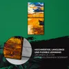 Wohnzimmer-Bild Leinwand Uhr Geräuschlos 30x60 Wasser Boot Produktbild-Vorschau 5