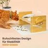 Erhöhter Katzennapf mit 15° geneigtem Ständer, verstellbar, Produktbild-Vorschau 4