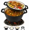 HAGE Dutch Oven Gulaschkessel aus Gusseisen emailliert mit Produktbild-Vorschau 1