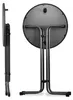 Beautissu Outdoor Stehtisch Bellini, klappbar, Ø60cm, Grau Produktbild-Vorschau 2