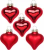 Christbaumschmuck Herzen 4cm Glas 8 Stück - Merry Red Produktbild-Vorschau 1