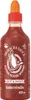 A bottle of Sriracha sauce against a white background. Produktbild-Vorschau