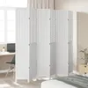 vidaXL 6-dielny rozdeľovač izieb z bieleho masívneho dreva Náhľad obrázku produktu 3