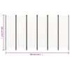 vidaXL 6-tlg. Raumteiler Weiß 300x180 cm Produktbild-Vorschau 5