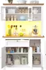 Armadio da cucina Sweiko (104×40×180 cm), mobile alto da Anteprima dell’immagine prodotto 16