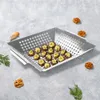 Vaggan Grillplatte Grillkorb Grillschale perforiert aus Produktbild-Vorschau 8