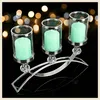 Chandelier Glamour Argent Verre Communion Photophore Grande Voir les images du produit 10