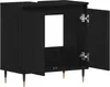 Waschbeckenunterschrank Schwarz Eiche 58x33x60 cm Produktbild-Vorschau 5