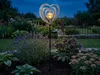 LED Solarleuchte Herz Silber, Höhe 82cm Produktbild-Vorschau 1