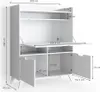Sekretär Schreibtisch Vicco Berdi Weiß 110 x 45 cm, Model Produktbild-Vorschau 7
