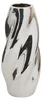 Blumenvase Silver Sky - silber - Keramik - D11 x H28 cm - Produktbild-Vorschau 1