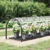 vidaXL Transparente Plane mit Ösen 1x5 m PVC Produktbild-Vorschau 2