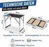Multifunktionstisch Klapptisch 100x60 cm Höhenverstellbar Produktbild-Vorschau 5