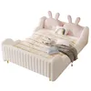 Letto per bambini imbottito Merax 140x200 cm con spondine a Anteprima dell’immagine prodotto 7