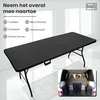 IvoQ Klapptisch – 180 cm – Rattan-Optik – Schwarz – Produktbild-Vorschau 5