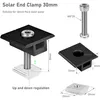 8 Stück Solarmodul Halterung Mittelklemmen 30mm Schwarz - Produktbild-Vorschau 2
