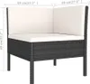 8-tlg. Garten-Lounge-Set mit Auflagen Poly Rattan Schwarz Produktbild-Vorschau 7