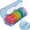 WELLGRO runde Tablettenbox für 7 Tage - Pillendose bunt 2 Produktbild-Vorschau 1