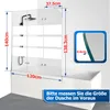 ISOISL Douchewand voor badkuip, 120 x 140 cm, 3-delige, Productafbeelding-voorbeeld 2