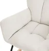 Houpací křeslo ML-Design béžové s potahem ve vzhledu Náhled obrázku produktu 5