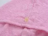 Szybkoschnący turban frotte do włosów w kolorze różowym, Podgląd zdjęcia produktu 3