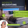 Juskys Polsterbett Lyon 180 x 200 cm mit Bettkasten, LED Produktbild-Vorschau 3