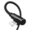 iPhone Schnell Ladekabel 3 meter Nylon Datenkabel 90° Produktbild-Vorschau 2
