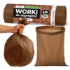 Ekologiczne worki na śmieci 60 l, 20 sztuk, brązowe, Allbag Podgląd zdjęcia produktu 2
