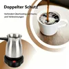 Elektrischer Kaffeekocher 600ml 600W Edelstahl Produktbild-Vorschau 4