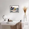 Gerahmtes Poster - Schwarzer Rahmen - Kraniche Berge Sonne Produktbild-Vorschau 6