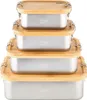 Herbertz Edelstahl Lunch Box Mit Trenner Und Bambus-Deckel Produktbild-Vorschau 2