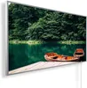 Panorama Infrarotheizung 1200W - Boot und See mit  Produktbild-Vorschau 1