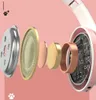 An exploded view diagram of a pink wireless headphone, showing its internal components. Produktbild-Vorschau