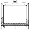 Struttura letto a baldacchino in metallo nero 120 x 200 cm Anteprima dell’immagine prodotto 3