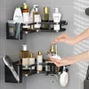 Duschablage Ohne Bohren Schwarz Eckregal, 2 Stück Produktbild-Vorschau 6