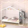 COSTWAY 90x200cm domácí postel, dětská postel s ochranou Náhled obrázku produktu 2