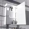 Szafka łazienkowa z lustrem i LED 50 biała malowana wysoki Podgląd zdjęcia produktu 3