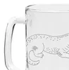 Mr. & Mrs. Panda Krug Krokodil - Transparent - Geschenk, Produktbild-Vorschau 5