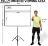 CCLIFE Heimkino Beamer Leinwand Rolloleinwand Produktbild-Vorschau 2