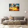 Bilder auf glas - Meer Strand Palme - 70x50cm - Glasbilder Produktbild-Vorschau 7